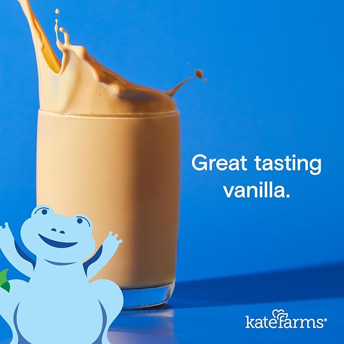 KATE FARMS Organic Pediatric 1.2 High Calorie Vanilla Nutrition Shake, 12g - Image 3