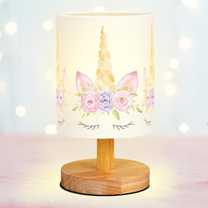 VIHOSE Unicorn Kids Table Lamp for Bedroom Kids Bedside Lamp by VIHOSE