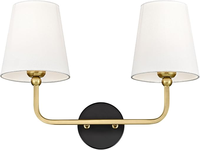 2-Light Bathroom Light Fixtures, Double Wall Sconce by Metwet
