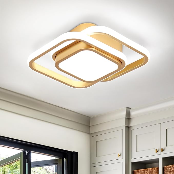 2 Packs Modern Led Ceiling Light Acrylic Square Small Ceiling Lamp Cool White - Image 8