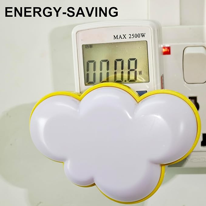 AUSAYE LED Night Light Plug in Lamp Light Sensor Cloud Night Light - Image 4