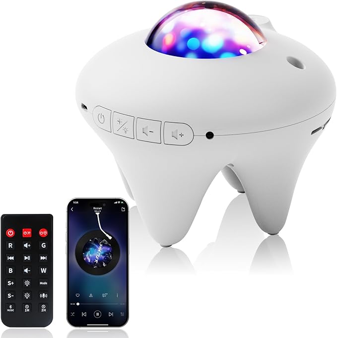 Galaxy Projector with Moon, Northern Galaxy Light Aurora Star Projector with by Ingleby