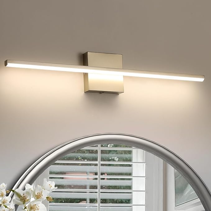 Modern Bathroom Vanity Light 24 Inch, 18W Brushed Nickel Bathroom Light Fixture - Image 7
