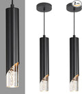 2 Pack Minimalist Kitchen Island Pendant Lights, Bubble Acrylic, Adjustable by Daoseolo