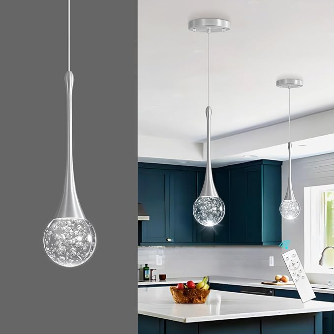 Modern Pendant Lights for Kitchen Island LED Dimmable Crystal Glam Ceiling - Image 4