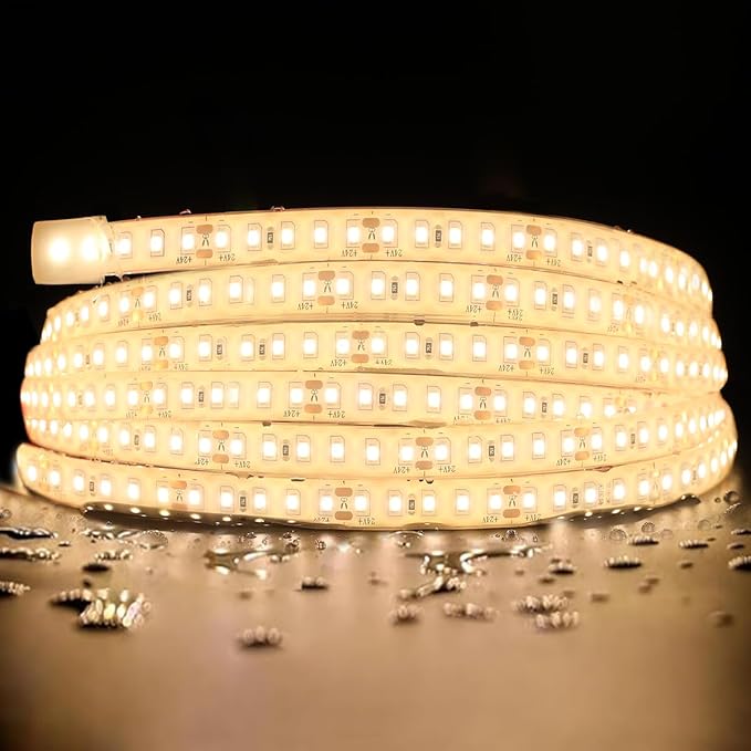 SuperlightingLED 24V 2700K Warm White Sauna Lights High Temperature LED Strip by Unknown