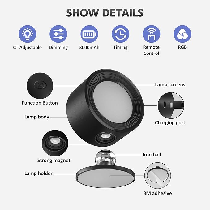 Lightbiz LED Wall Lights 3 Pcs - Image 7