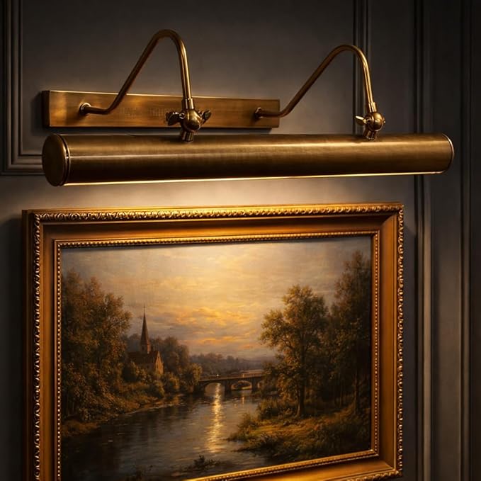 Luminaire Raw Brass Modern Painting Light - Image 5