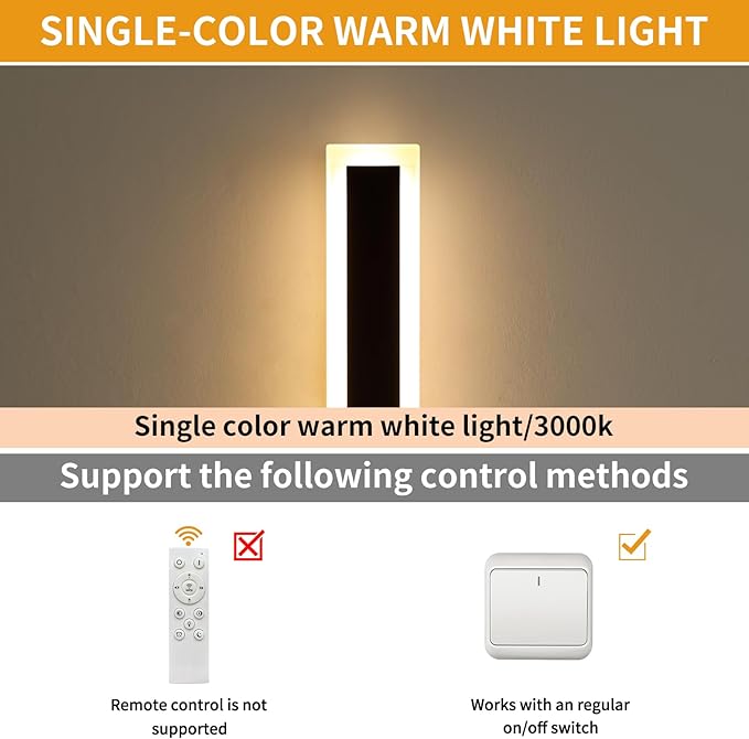 Upgrade Widened 2 Pack LED Outdoor Wall Lights, 71inch Modern Lighting Fixture - Image 2