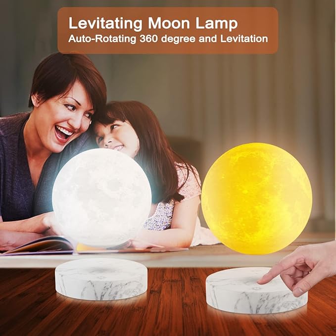 VGAzer Levitating Moon Lamp, Floating and Spinning in Air Freely - Image 7