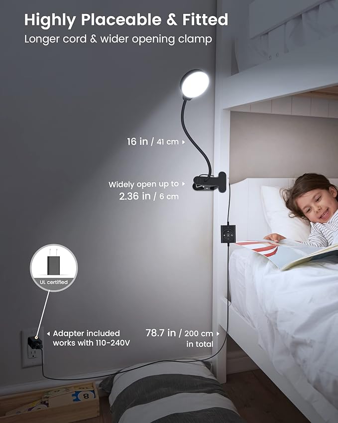 Glocusent 5W 36 LED Reading Clip on Light - Image 6