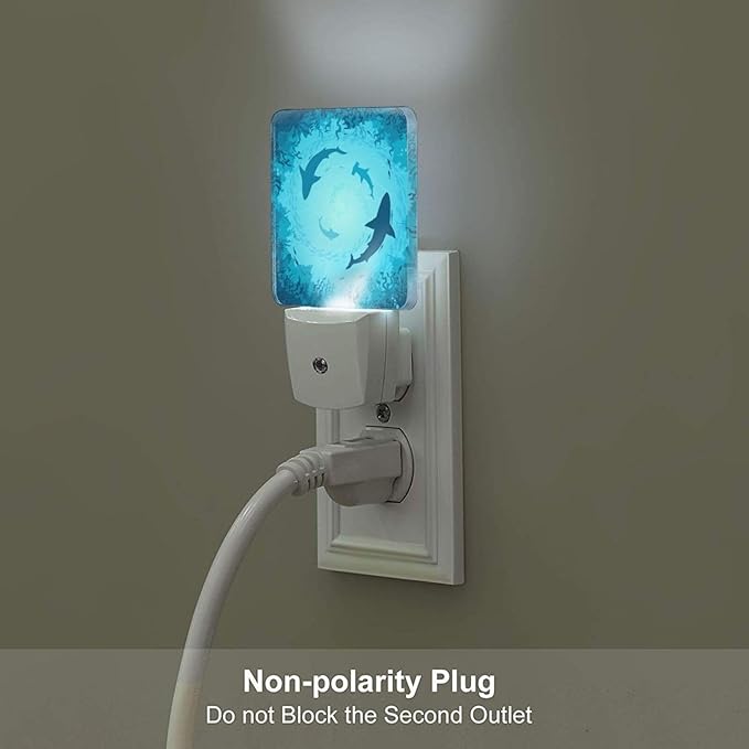 Floating Sharks Night Light, Plug Into Wall - Image 5