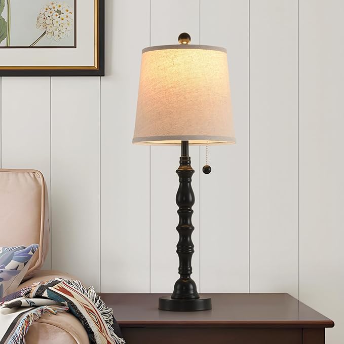 Terpsichore Lamps for Living Room Modern Farmhouse Table Lamp Bedside Reading - Image 2