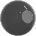 KASTLITE 16" Smoke Acrylic Lamp Post Globe | Smooth Textured by KastLite