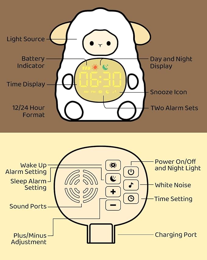 Sheep Alarm Clock for Kids - Image 9