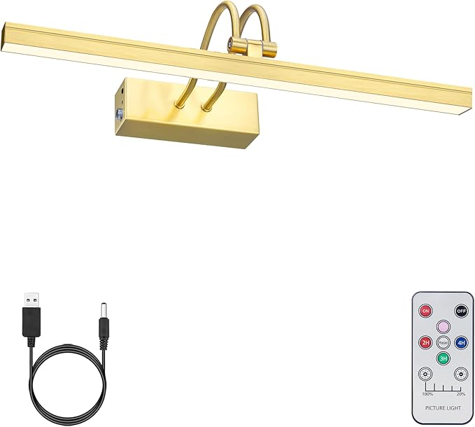 FUNCHDAY Picture Light Wireless, 13inch Rechargeable Battery Operated Gallery by FUNCHDAY