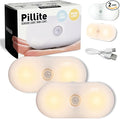 Rechargeable Motion Sensor Night Light, 2-Color White & Warm Toilet Light by Unknown