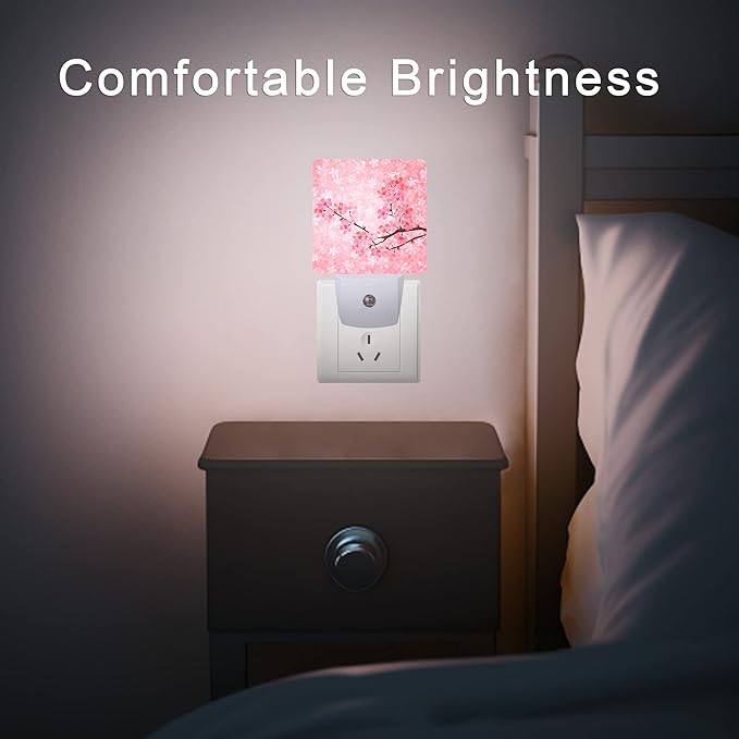 Cherry Blossoms Night Light, Spring Flower Night Lights Plug into Wall - Image 7