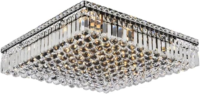 12-Lights Black Crystal Flush Mount Ceiling Light Fixtures, Elegant Crystal - Image 9