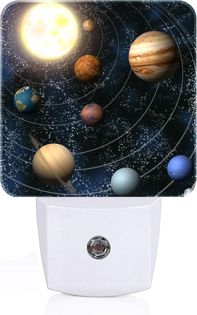Solar System Planets Night Light, Plug-in Nightlights Auto Sensor Night Lamp by Unknown