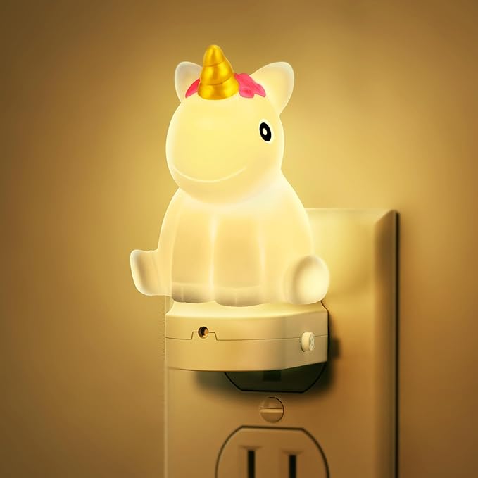 DORESshop LED Night Light for Kids, 3D Cute Unicorn Night Lights Plug into Wall by DORESshop