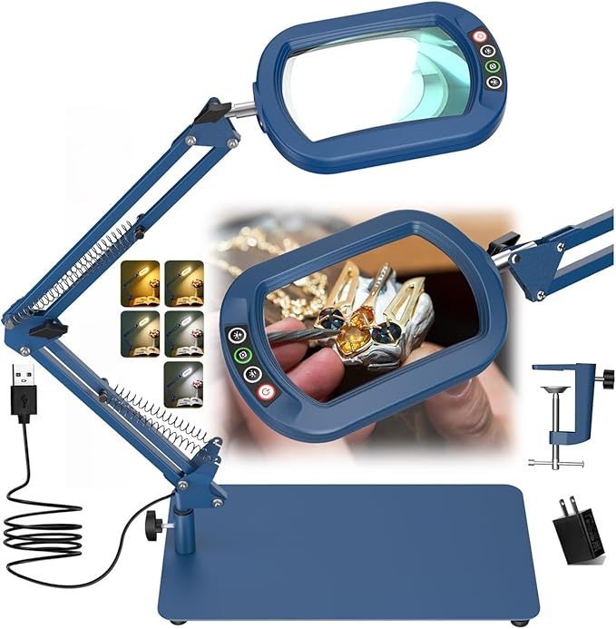 Veemagni 10X Rectangle Magnifying Glass by VEEMAGNI