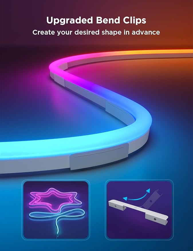 Govee RGBIC Neon Lights, LED Smart Neon Rope Light 2 Works - Image 5
