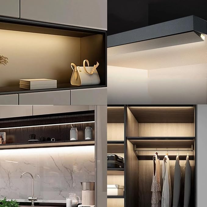 5 Pack LED Aluminum Channel Profile Under Cabinet, Self Adhesive Ultra Thin - Image 4
