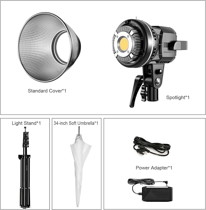 GVM 80W CRI97+ 5600K Dimmable LED Video Lights - Image 6