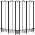 10 Pack String Light Poles, Metal Poles by NUERPO