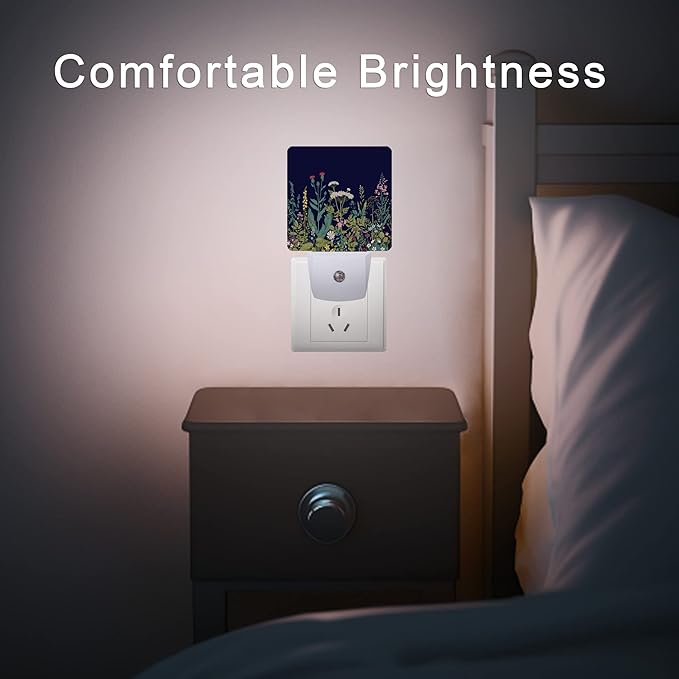 Herbs and Wild Flowers Night Light, Night Lights Plug into Wall 0.5W Sleep - Image 7