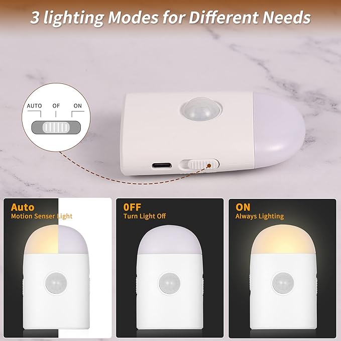 Motion Sensor LED Night Lights Warm White - Image 4