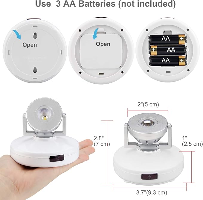 BIGMONAT Battery Operated Spotlight, Wireless LED Accent Lighting - Image 6