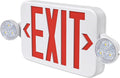 Led Exit Sign Emergency Light Combo Adjustable Two Head, Double Sided and by SASELUX