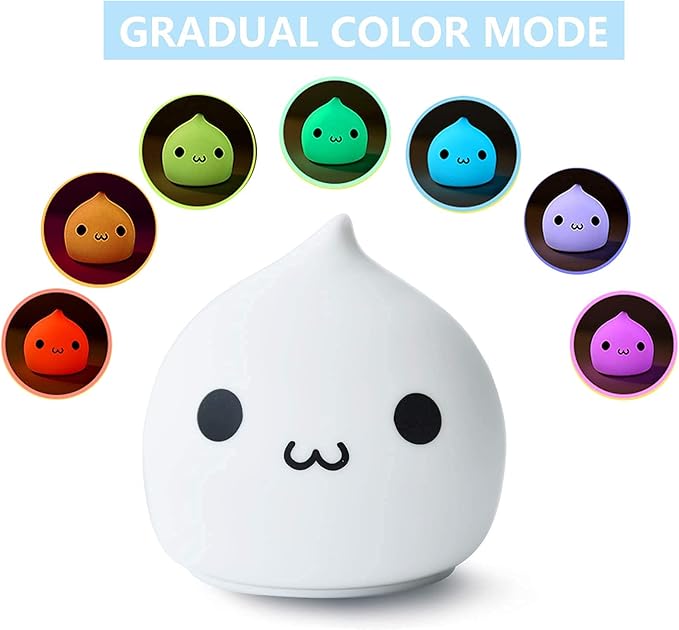 ZKLiLi Night Light for Kids, Cute Lamp Dumpling Light Birthday Gifts for Girls - Image 3