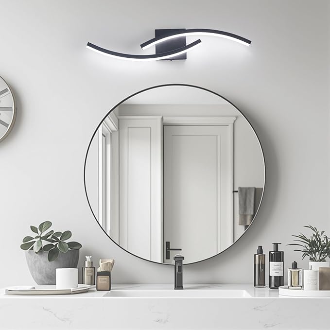 23.62 inch Vanity Light for Bathroom Lighting Fixtures Over Mirror Black - Image 8
