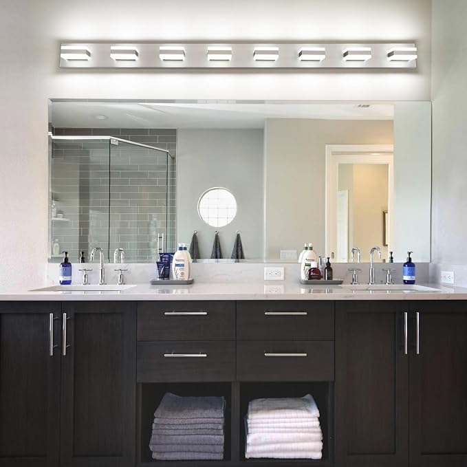 SOLFART Bathroom Light Fixtures Brushed Nickel Vanity Lights - Image 8