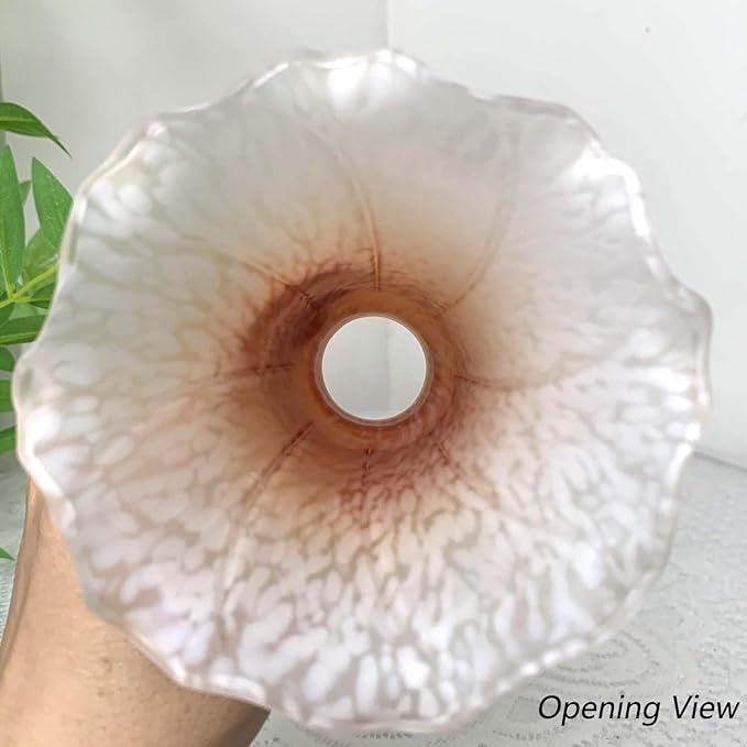 Bieye LL01 Hummingbird Flying Over Lily Flower Blown Glass Table Lamp - Image 5