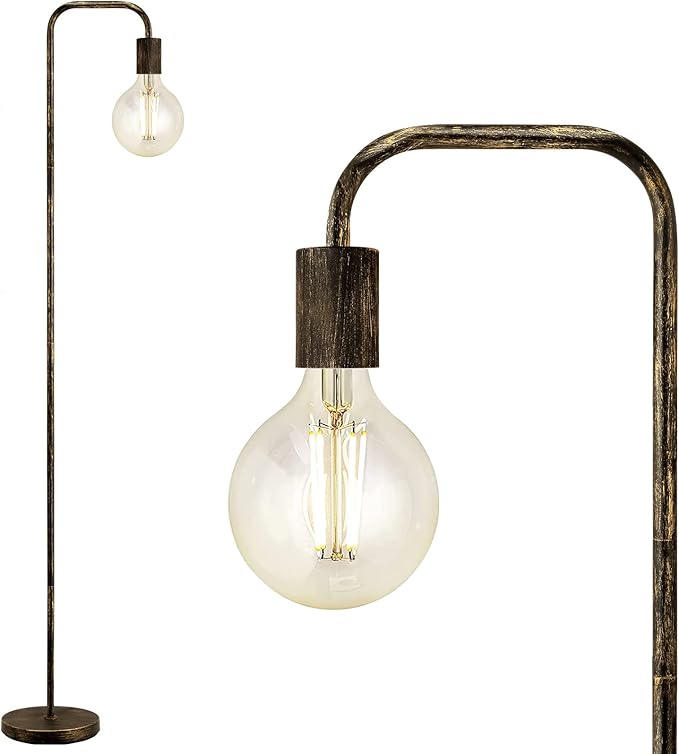 BoostArea Floor Lamp, Bronze Industrial Floor Lamp, 63 Inch Antique Standing by BoostArea