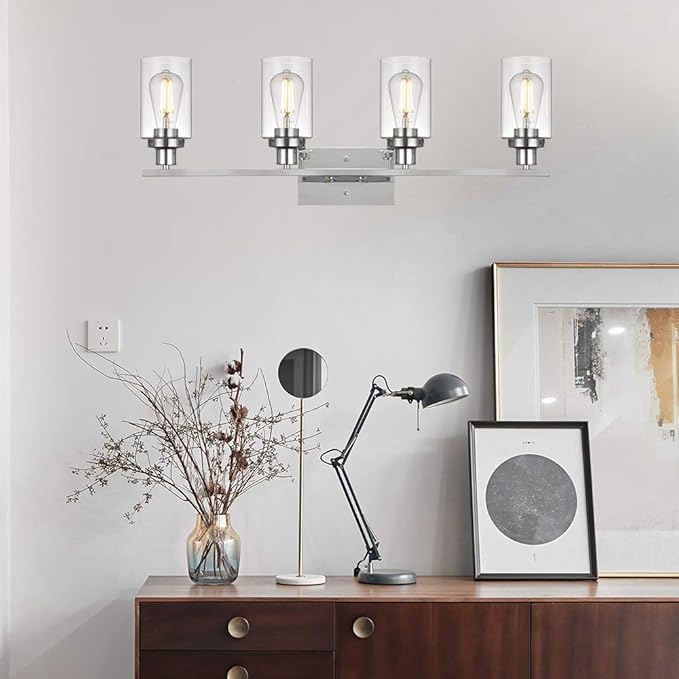MELUCEE 4-Light Bathroom Lighting Fixtures - Image 4