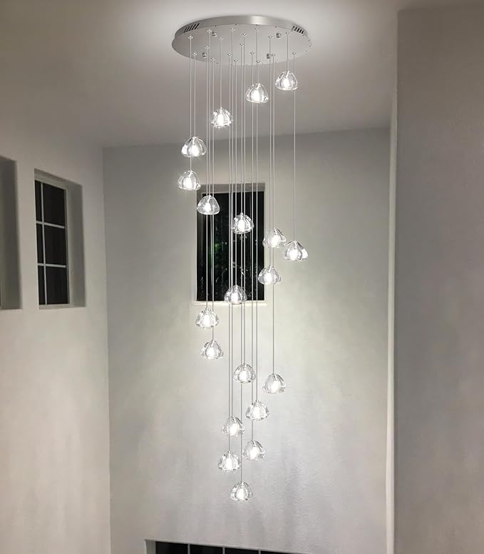 LED Glam Chandelier 118 inches Long Light Luxury Crystal Ceiling Chandeliers - Image 7