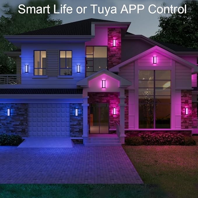 Color Changing Outdoor Wall Lights, Ambiance Exterior Wall Lights Up Down - Image 3
