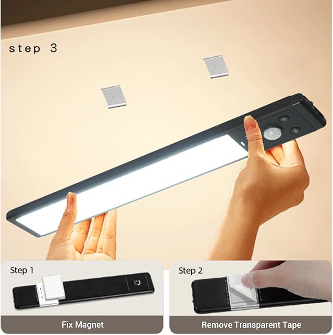 Asixxsix Under Cabinet Lighting, 2 Pack Motion Sensor Light Indoor - Image 2