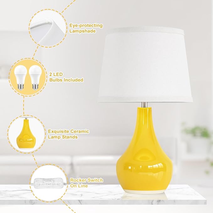 Seealle Modern Ceramic Table Lamps - Image 6