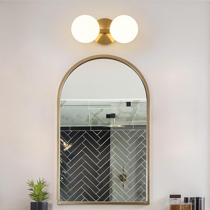 Gold Bathroom Vanity Light Fixtures: Modern Wall Scones - Image 7