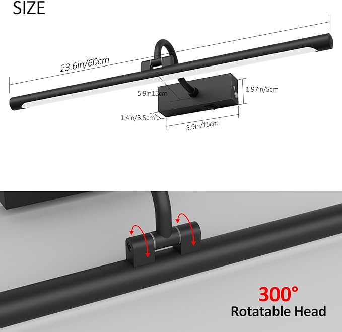 Aipsun 23.6" Black Picture Lights - Image 5