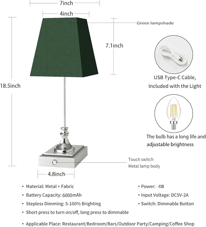 Rechargeable LED Table Lamps - Image 2