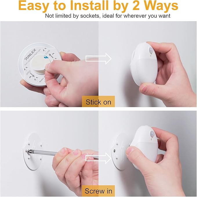 6 Pack Battery Night Light, Toilet Lights, 2.6" Small Motion Senor Light - Image 8