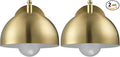 GLOBE Electric 65000048 1-Light Wall Sconce, Brushed Brass, Wall Lights by GlobeElectric