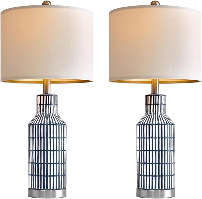 25" Modern Ceramic Lamps Single Table Lamp - Image 6